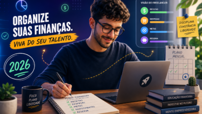 Como organizar finanças: guia prático para freelancer iniciante em 2026